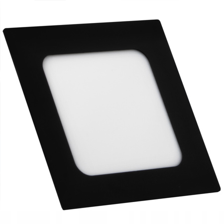 LED Panel Decke 6W 4000K 360lm 11cm Quadratisch Aufbaumontage Schwarz
