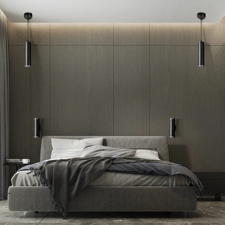 Decke Pendelleuchte Überhang GU10 Schwarz PARIS Sanico Goldlux