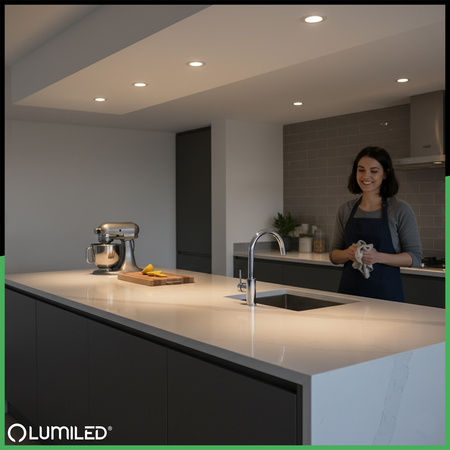 Halogen-Deckeneinbauleuchte rund beweglich GU10 MR16 Silber TRIAM LUMILED