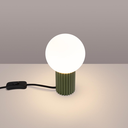 Tischlampe G9 Rund Olive Modern Matt Halo Sollux