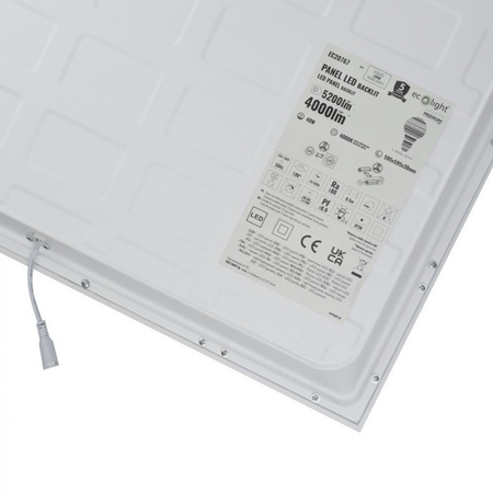 LED-Panel 60x60 Einbau-Panel 40W 4000lm 4000K Neutralweiß Hinterleuchtetes Ecolight