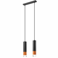 AURELIA Hängelampe 2xE27 Schwarz LM-2.152 Lamkur