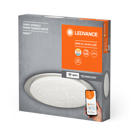 LED Deckenleuchte ORBIS SPARKLE 24W 2400lm CCT 46cm SMART+ WIFI LEDVANCE