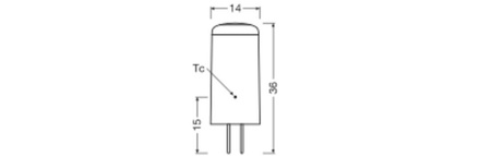 LED Leuchtmittel GY6.35 CAPSULE 2,6W = 28W 300lm 2700K Wärme 320° 12V OSRAM STAR