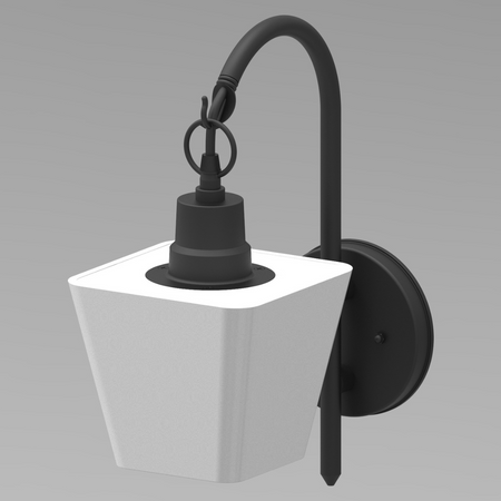 Wandleuchte Gartenwandleuchte für den Außenbereich unten GIZA E27 GOLDLUX (Polux)