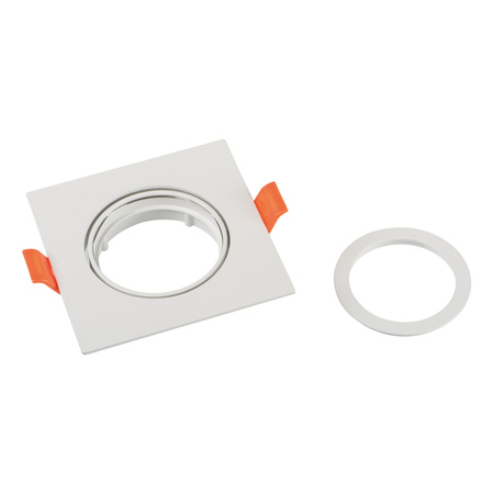Ring-Deckeneinbauleuchte GU5.3 GU10 quadratisch weiß Dalla Kanlux Spotleuchte