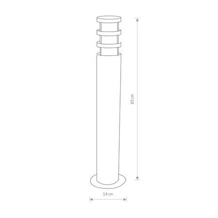 NORIN I 4446 E27 IP44 Outdoor-Gartenlampe Graphit Nowodvorski