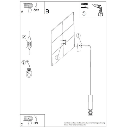 Wandleuchte GU10 Weiß LAMI Ocean Green SL.1690 Sollux