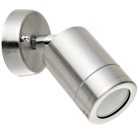 Gartenwandleuchte LED GU10 OLIMP bewegliche silberne Höhenleuchte - GOLDLUX (Polux)