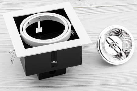 Halogen-Einbauleuchte Beweglich GU10 ES111 Quadratisch Weiß CANIS LUMILED