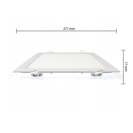 LED-Panel-Deckenleuchte 24W 1920lm 4000K Neutral Einbauleuchte Quadratisch Weiß Proma Masterled