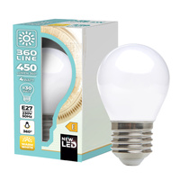 LED-Lampe E27 Ball 4W 450lm 3000K Warm 360° Filament Line Kobi