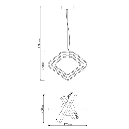 LED Decke Pendelleuchte 39W 1600lm 4000K Neutral Schwarz Matt Mesto Masterled