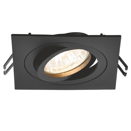 Deckeneinbauleuchte Halogen GU10 VIDEX schwarz quadratisch beweglich