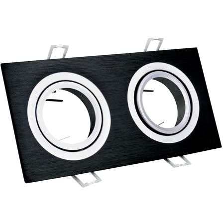 Deckenleuchte DOUBLE SOUTH OPAL GOLDLUX (Polux) SCHWARZ GU10