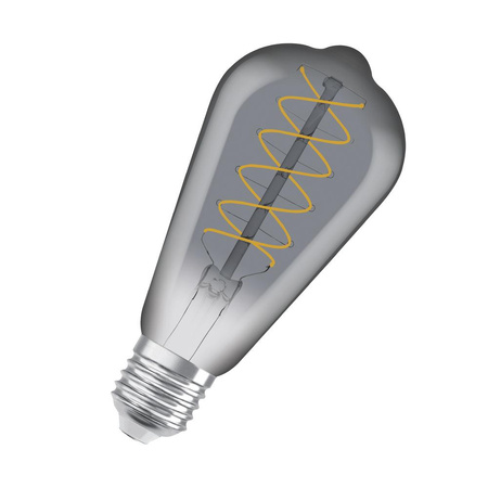 Dekorative LED-Glühbirne ST64 Edison E27 7.8W = 30W 360lm 1800K Warm 320° Smoke Filament Dimmbar Vintage 1906 Osram