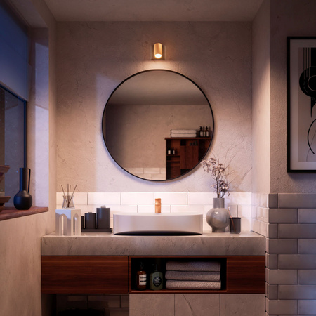 Wandlampe GU10 Wandlampe IP44 Kupfer-Schwarz Kosipo Philips