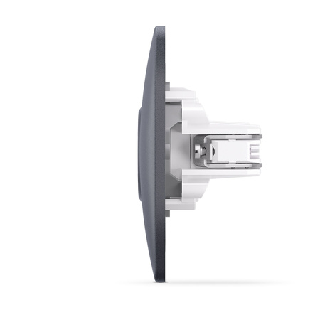 Einzelne TV-Antennensteckdose, Unterputz Schwarz BINERA VIDEX