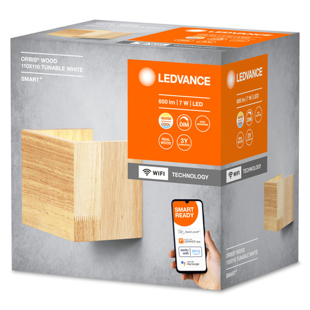 SMART+ WIFI Wandleuchte Smarte Wandleuchte 7W ORBIS SWAN WOOD LEDVANCE