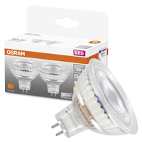 2x LED MR16 Reflektor GU5.3 6.5W = 50W 621lm 2700K Warm 12V 36° STAR Osram