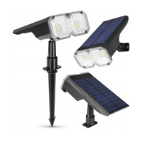 LED-Gartenstrahler Solar Plug-in IP44 2700K/6500K Außen Dämmerungssensor