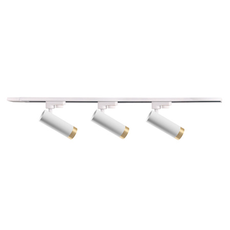 Stromschienen-Kit 1-Phasen-Schiene + 3x Reflektor GU10 Weiß FADO Sanico Goldlux