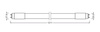 LED-Leuchtstoffröhre G13 T8 18W = 36W 2000lm 4000lm Neutral 190° 120cm LED TUBE UNIVERSAL Osram