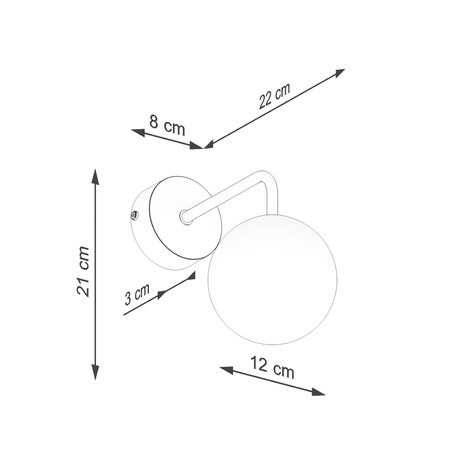 Wandleuchte Wandleuchte G9 Schwarz Weiß Astral French Sky SL.1661 Sollux