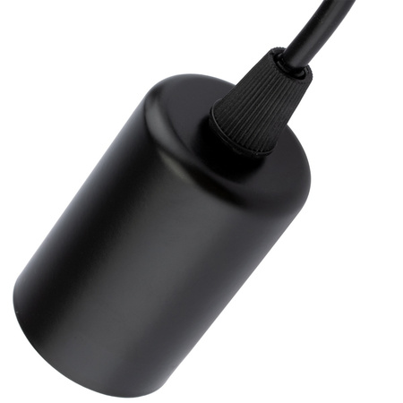 Pendelleuchte mit 8x E27-Sockeln einstellbare, Hängelampe Schwarz mit 8-fach Pendel Spinne Arane LUMILED