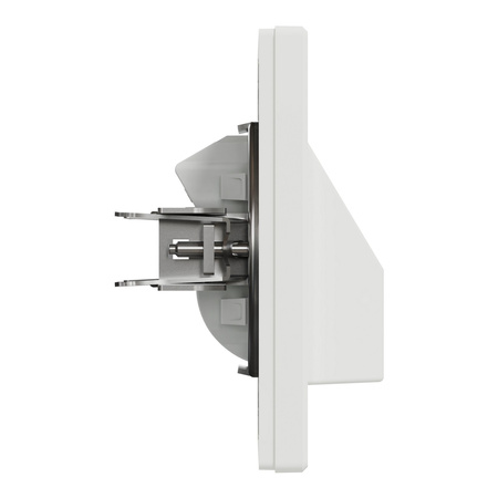 Kabelauslass Unterputz weiß mit SCHNEIDER ASFORA Rahmen