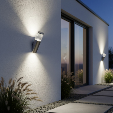 LED-Gartenwandleuchte 3,6W 6500K Kollum GOLDLUX (Polux) schräger Stahl