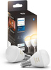 2PAK LED-Glühbirne E14 P45 5.1W CCT PHILIPS HUE Weißes Ambiente Bluetooth Zigbee