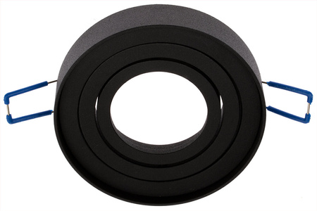 Einbaustrahler GU10, Einbauspot HALOGEN 20mm Runde Tube beweglich Schwarz MIDI LUMILED