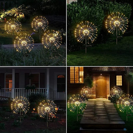 LOTUS LED Solar Garten Lampe Fahren Dekorative Gebläse Feuerwerk RGB LUMILED