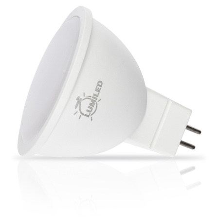 10x LED Lampen GU5.3, Glühbirne MR16 230V 6W = 50W 580lm 120° 3000K warm LUMILED