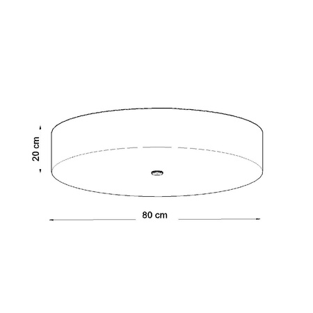 LED-Deckenleuchte SKALA 6xE27 Runde Leuchte 80cm Weiß SOLLUX