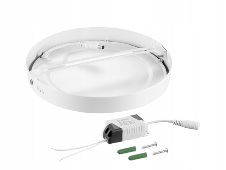 LED-Panel Deckenleuchte 12W 960lm 2700K Warmes Anbaugehäuse Rund weiß Proma Masterled