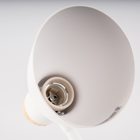 Schreibtischlampe Schule Zeichentisch Dekorativ E27 NIKO Weiß Lumiled