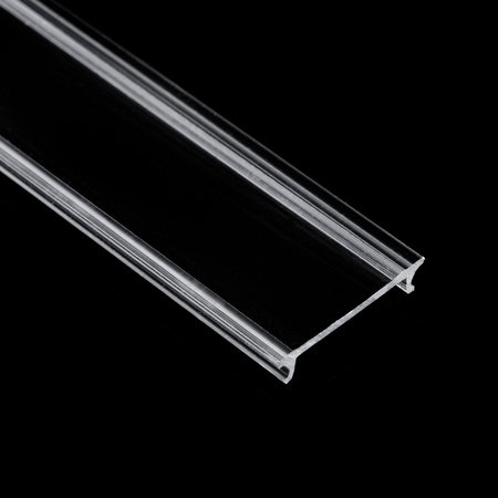 Diffusor-Abdeckung für Möbelaufbau Profil KM48, 1m Transparent LUMILED