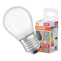 LED-Lampe P45 Ball E27 3.4W = 40W 470lm 4000K Neutral CRI90 300° Filament Dimmbar SUPERSTAR PLUS CLASSIC Osram