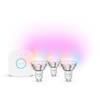 3x LED GU10 Reflektor PAR16 4.7W = 50W 345lm 2200-6500K CCT + RGB SMART Smart Bluetooth ZigBee Weiß und Farbe Ambiance + Brücke Brücke Philips HUE Starter Kit