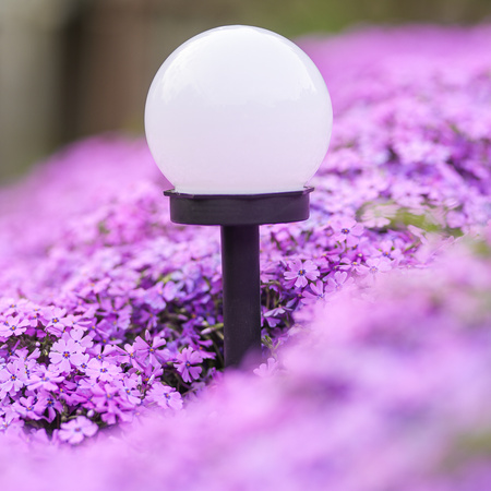 LUMILED LED Solar Gartenlampe ATRIS Driven White Ball 10cm RGB