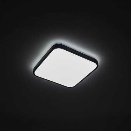 LED-Aufbau-Deckenleuchte für Badezimmer AGNES SQUARE 8138 16W 4000K IP44 Schwarz Nowodvorski