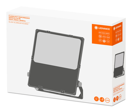 LED-Flutlicht Outdoor-Flutlicht 200W 26400lm 4000K IP66 Schwarz Flutlicht Ledvance