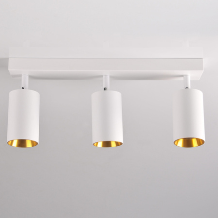 Streifenlampe Decken- und Wand-LED-Leuchte 3 xGU10 MARIBEL Weiß GOLDLUX (Polux)