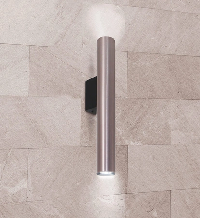 Wandleuchte Außenfassadenleuchte 2 x GU10 Grau LUNGOMARE Sanico Goldlux