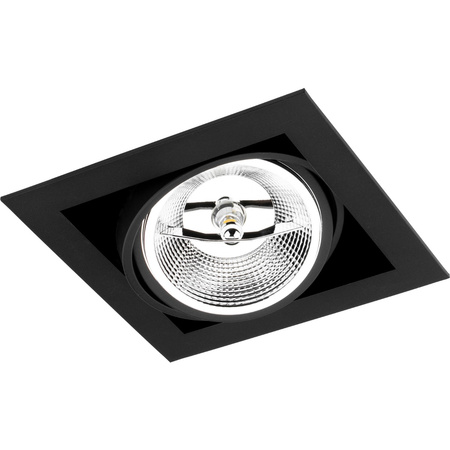 Einbaustrahler GU10, ES111 Einbauspot HALOGEN Quadrat beweglich Schwarz CANIS LUMILED