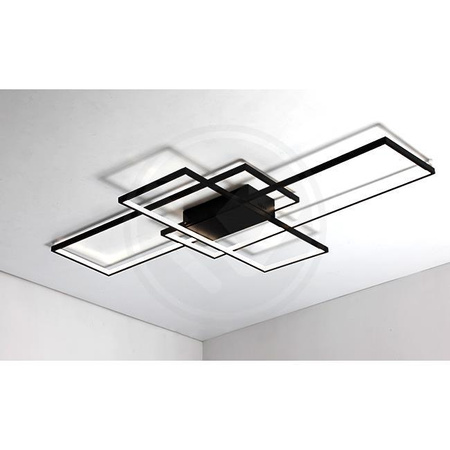 Deckenleuchte LED-Kronleuchter 126W CCT GALAXIS HYDRA Schwarz + Controller Fernbedienung