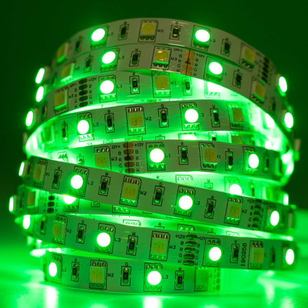 LED-Strip, LED-Streifen 12V 72W 300LED 5050 10mm 5m neutral LUMILED