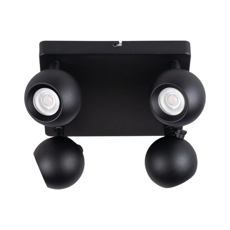 GALOBA Wand- und Deckenleuchte 4x GU10 PAR16 Schwarz KANLUX